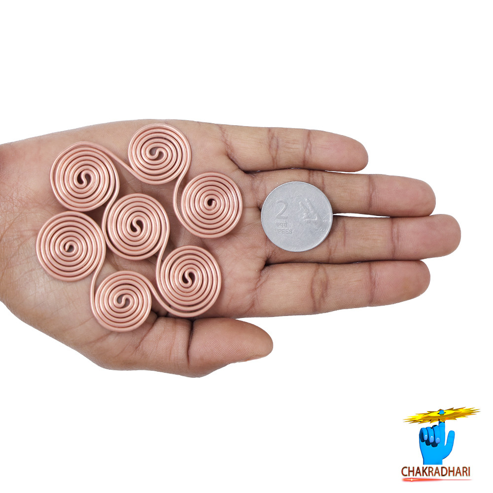 999 Nepaliya Copper EMF Protector 7 circle  Triskelion Energy Coil -       