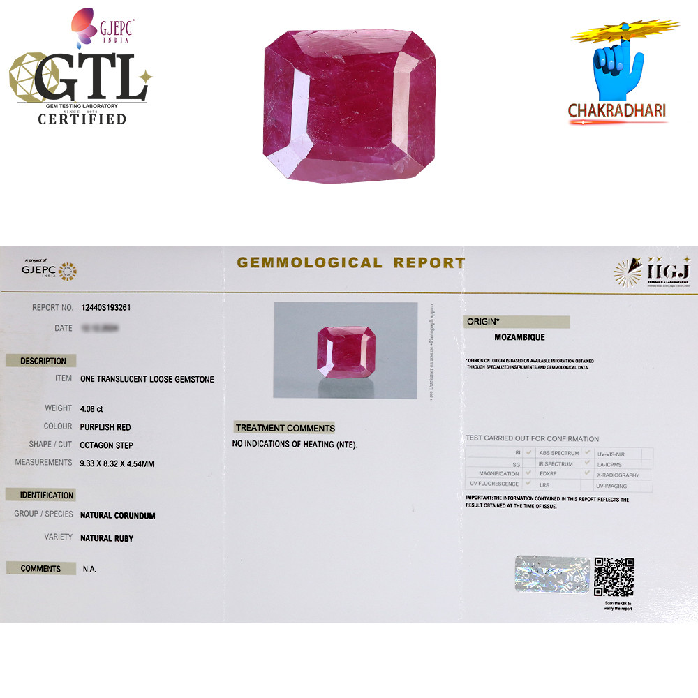 408 Carat Ruby Gemstone With Ring Or Pendant -