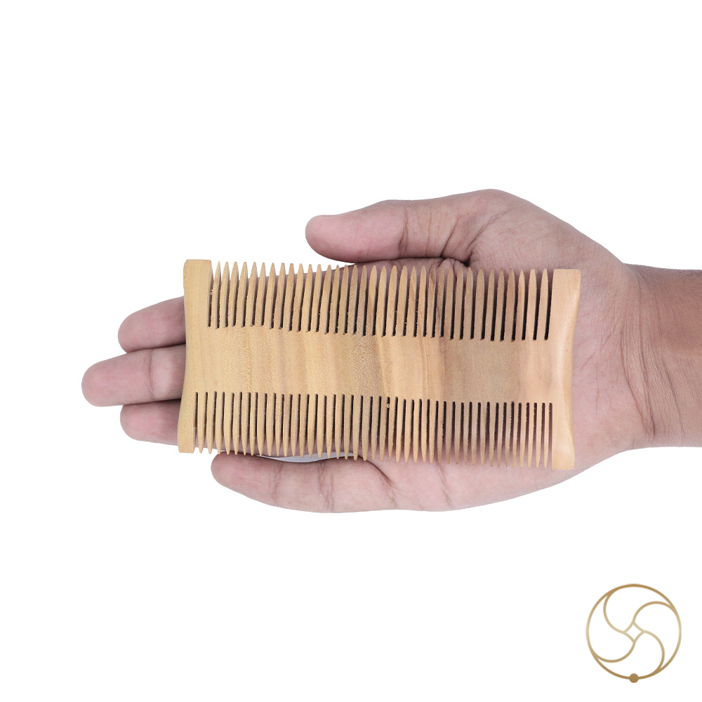 Ayurvedic Dual-Sided Sandalwood Comb 11 cm by 62 cm