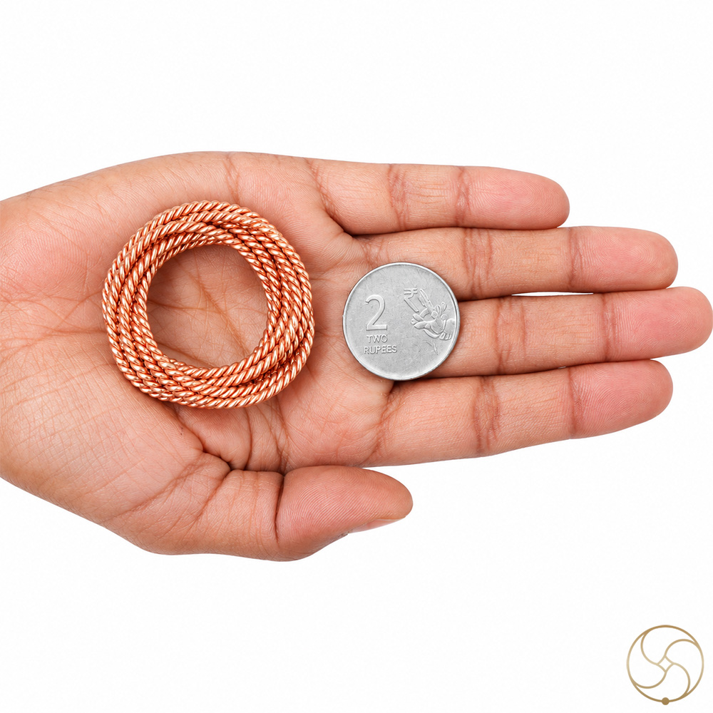 999 Nepaliya Copper Tensor Torus Coil for Glass or Pocket
