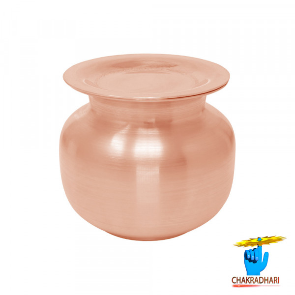 Image of 290 ml 99.9% Nepaliya Copper Bharpur Lota (165gm) - नेपालिया तांबा भरपूर लोटा