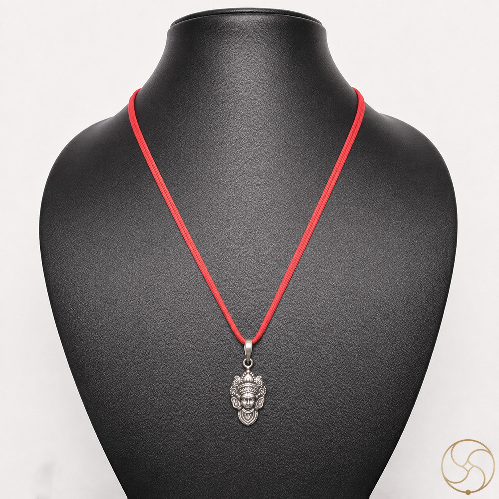 996 Silver Durga Maa Pendant