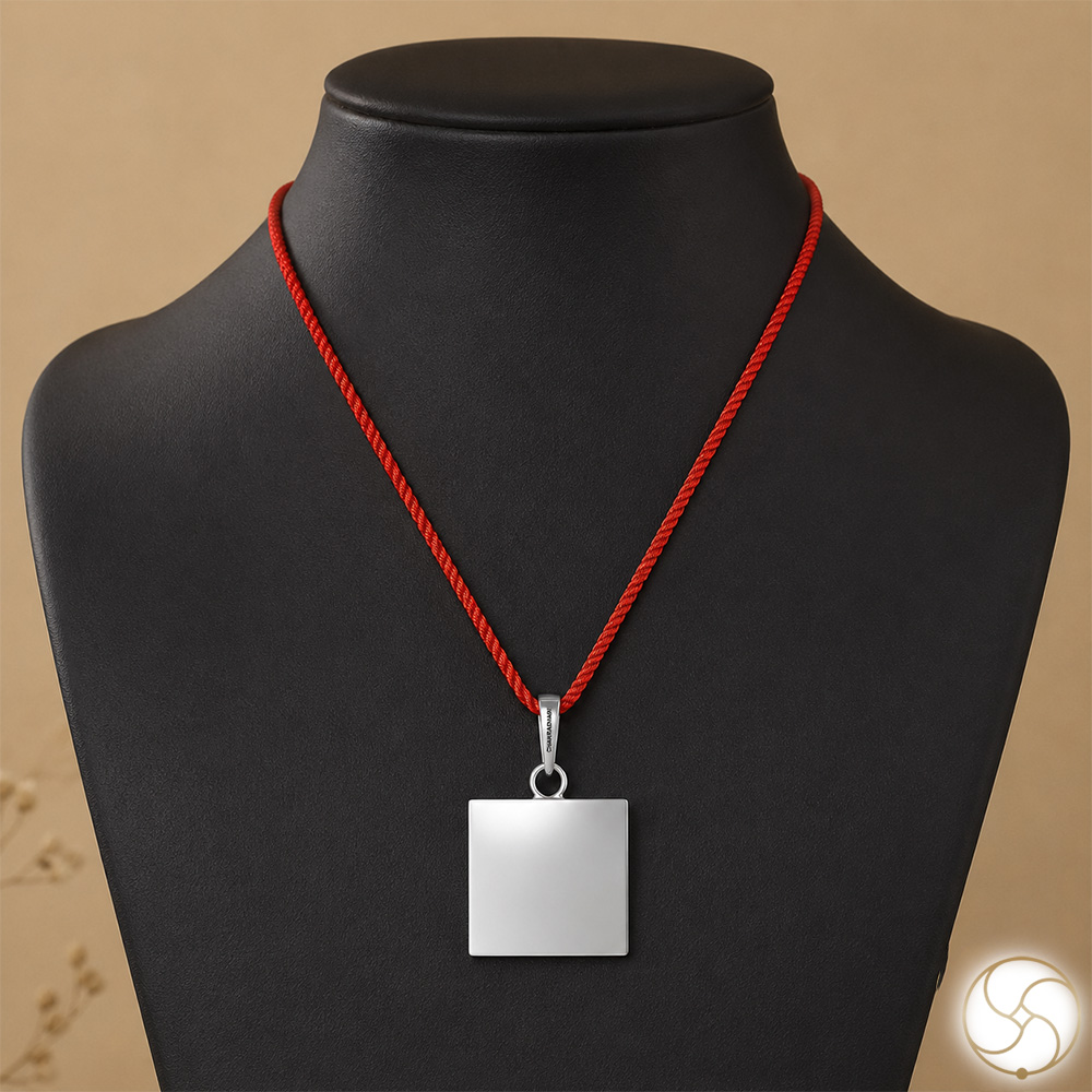 996 Silver Square Pendant