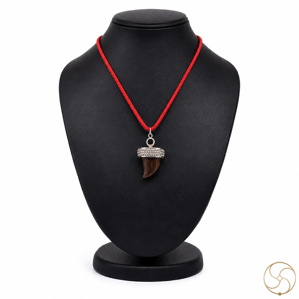 925 Silver Tiger Eye Gemstone Claw Pendant