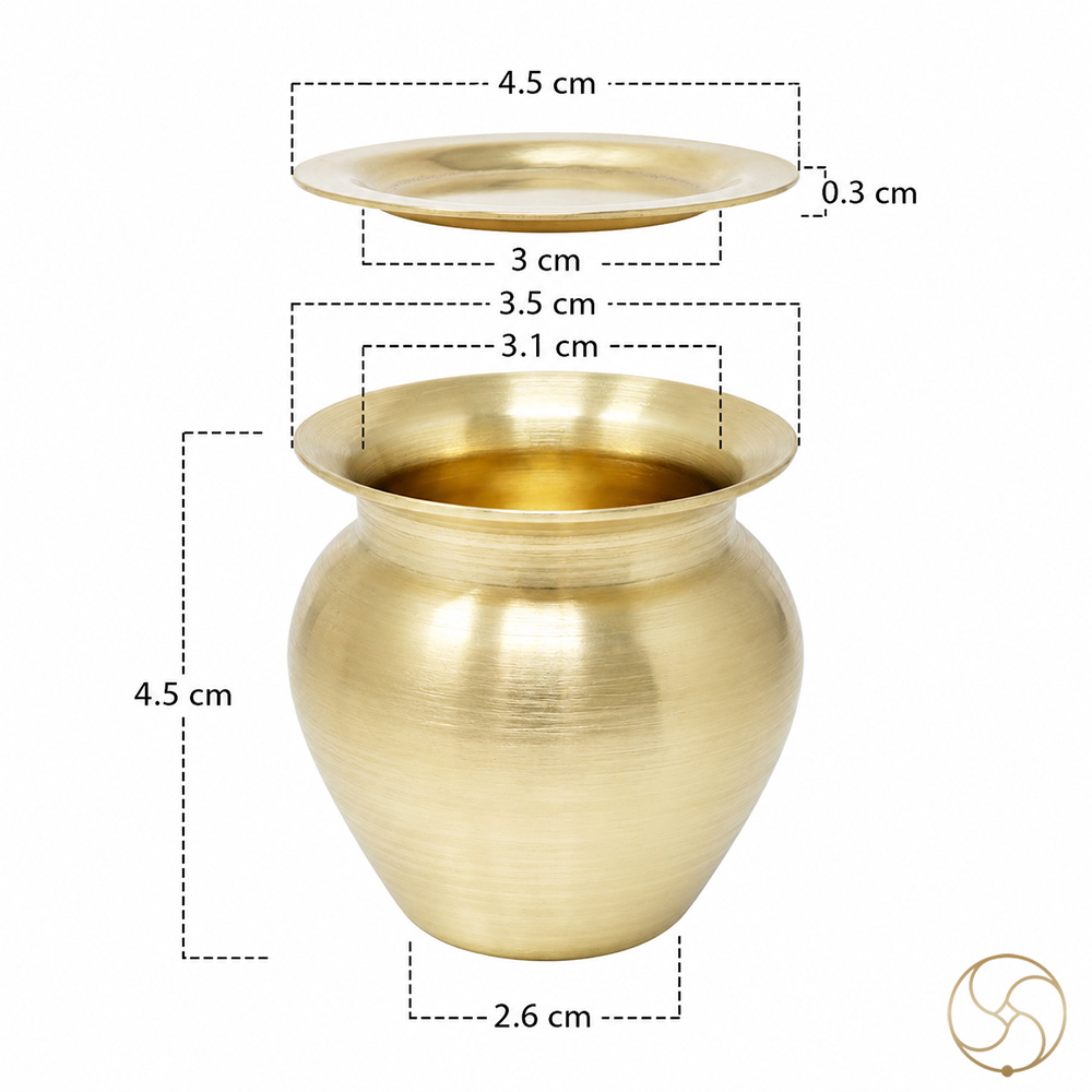 Ritika Brass Laghu Lota - 50ml 35gm