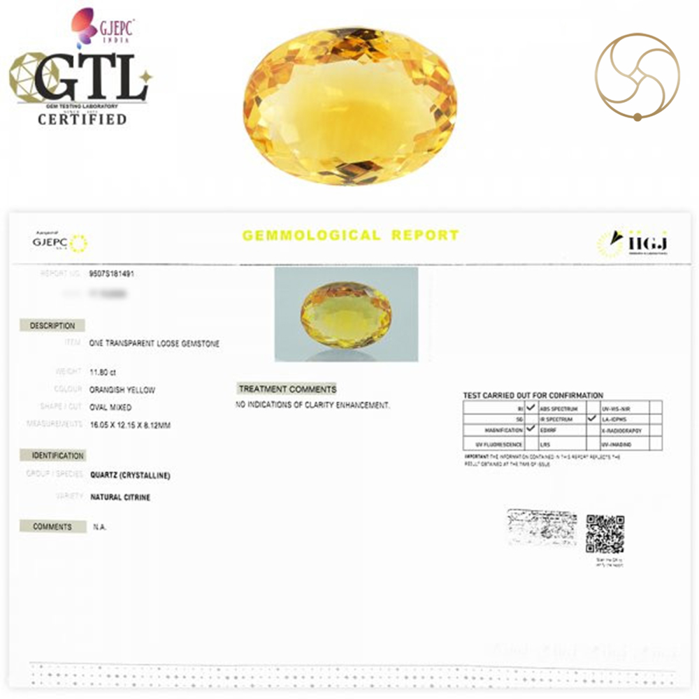1180 Carats Natural Citrine Sunehla Stone With Ring Or Pendant -    