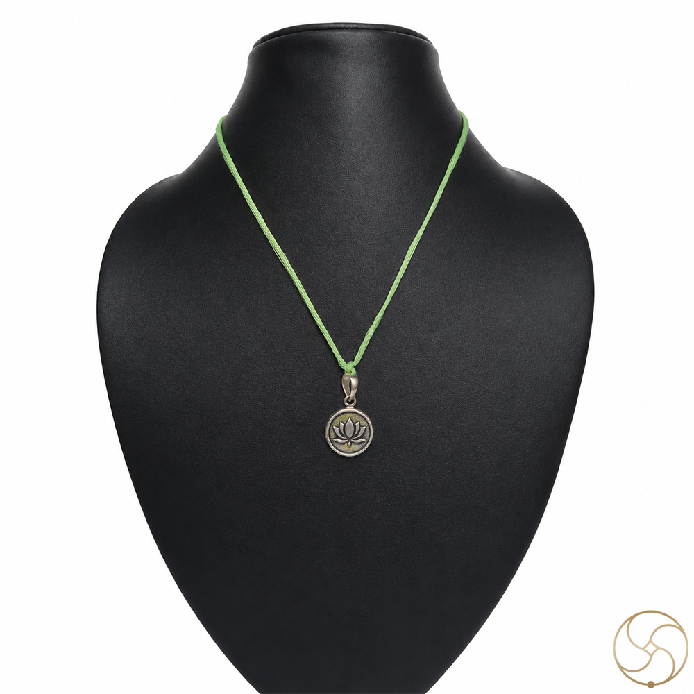 996 Silver Lotus Pendant