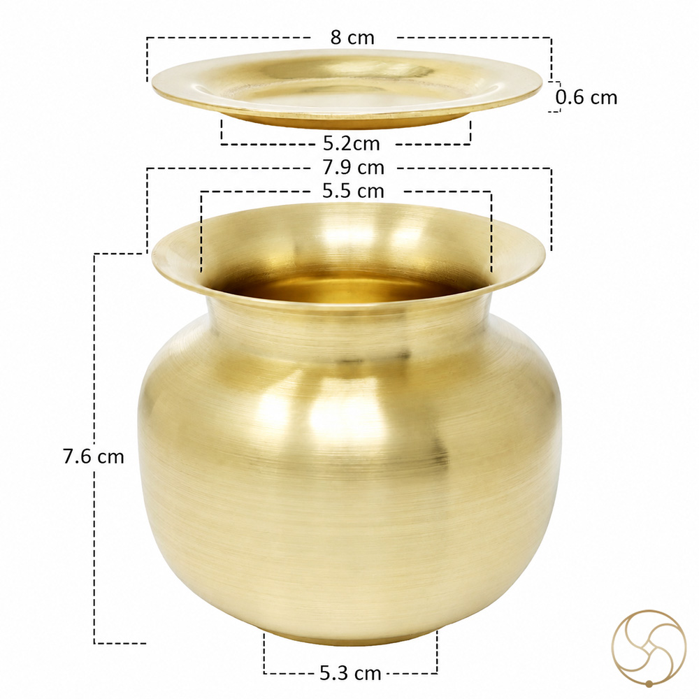 Ritika Brass Bharpur Lota - 290ml