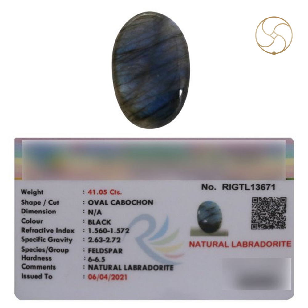 4105 Carats Natural Labradorite Gemstone With Silver Pendant -  