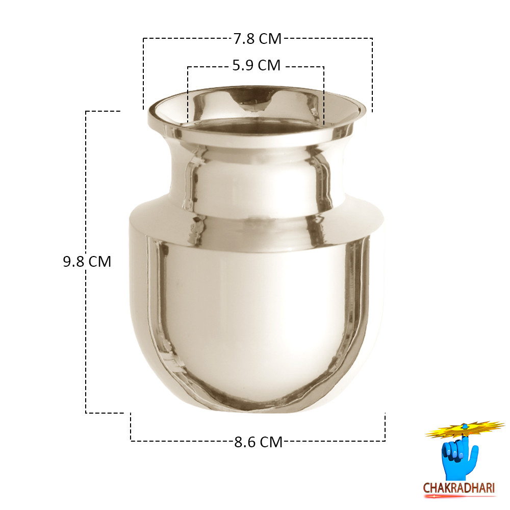 400ml Phool Kansa Long Neck Large Lota 435gm -