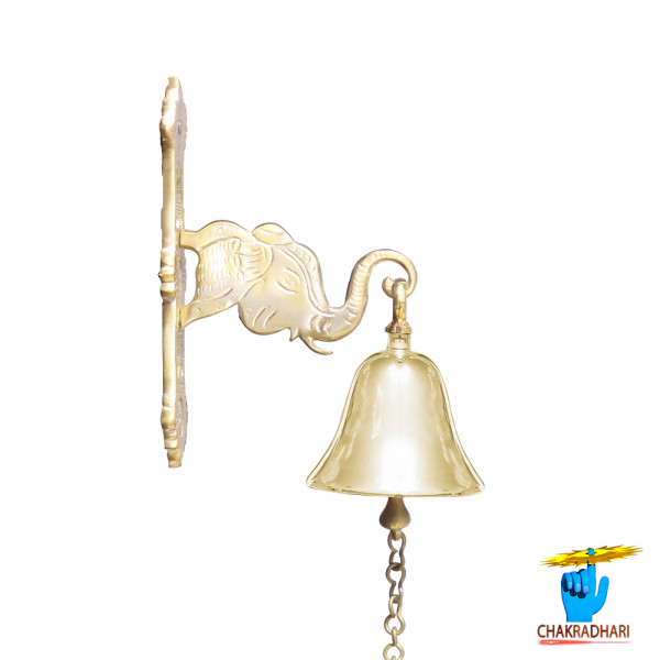 Image of Phool Bronze Elephant Bell - फूल काँसा हाथी घंटा