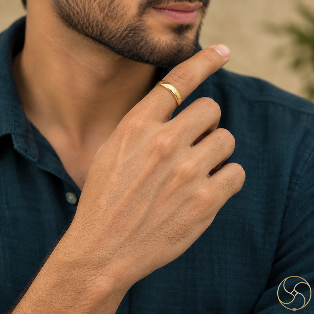 Ritika Brass Jointed Ring as per Ayurveda