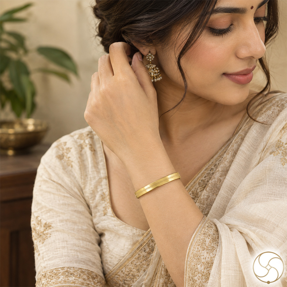 Ritika Brass Ulat Satta Lathe Bangle