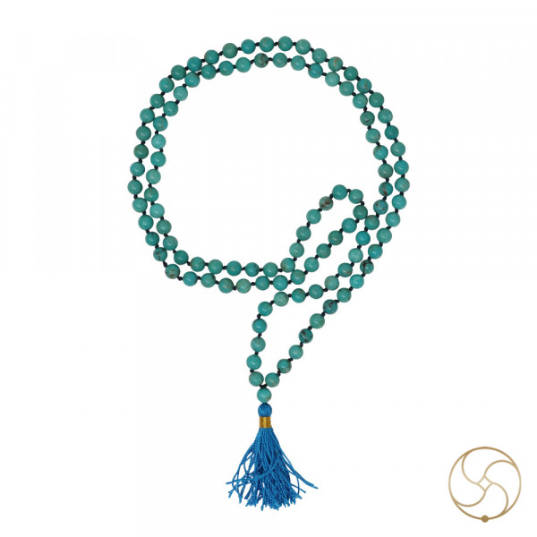 Image of Firoza Mala 108 Plus 1 Beads for Jaap or Wearing 7mm