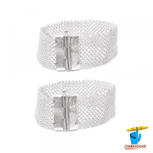 Image of 99.6% Silver Chandraspandan Payal - चाँदी चंद्रस्पंदन पायल