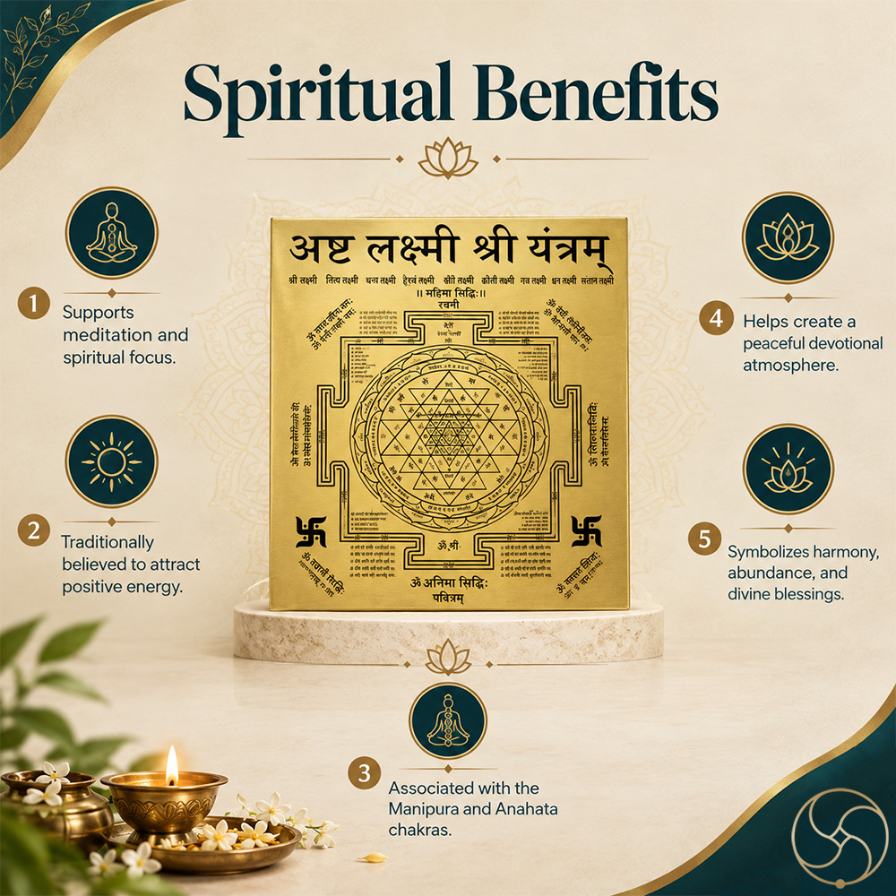 Shri Yantra 100 Accurate with All Mantra in Ritika Brass