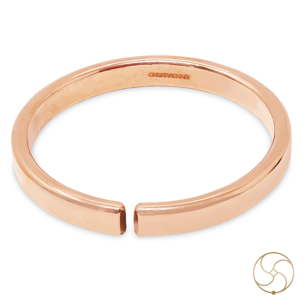 Nepaliya Copper Flat Bangle for Men