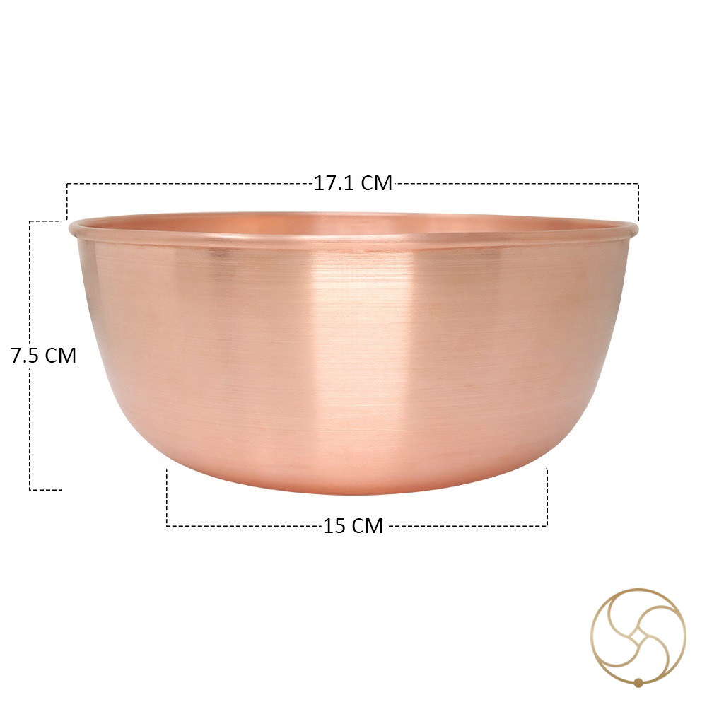 1200ml 999 Nepaliya Copper Sampurn Bowl -     435gm