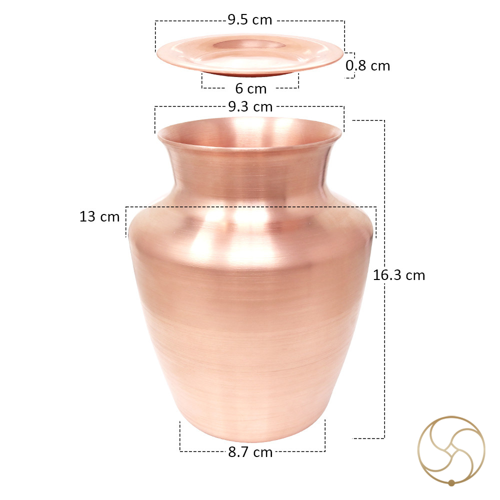 1250ml 999 Nepaliya Copper Brahm Lota 850gm -
