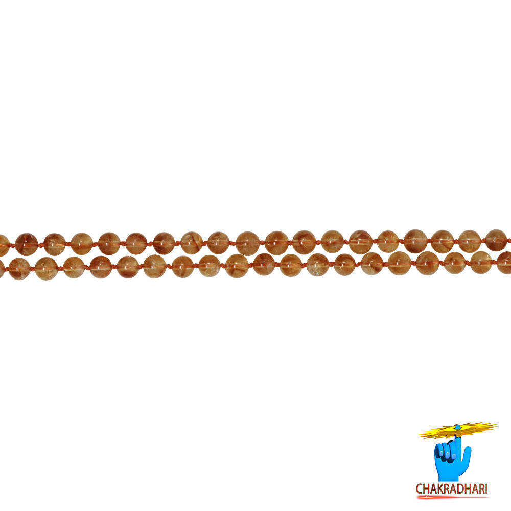 Pure Citrine Mala With 1081 Beads for Jaap or Wearing 8mm