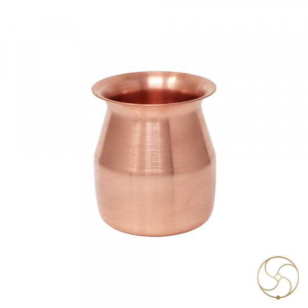 Image of 100 ml 99.9% Nepaliya Copper Vakrika Lota (70 Gram) -  नेपालिया तांबा  वक्रिका लोटा
