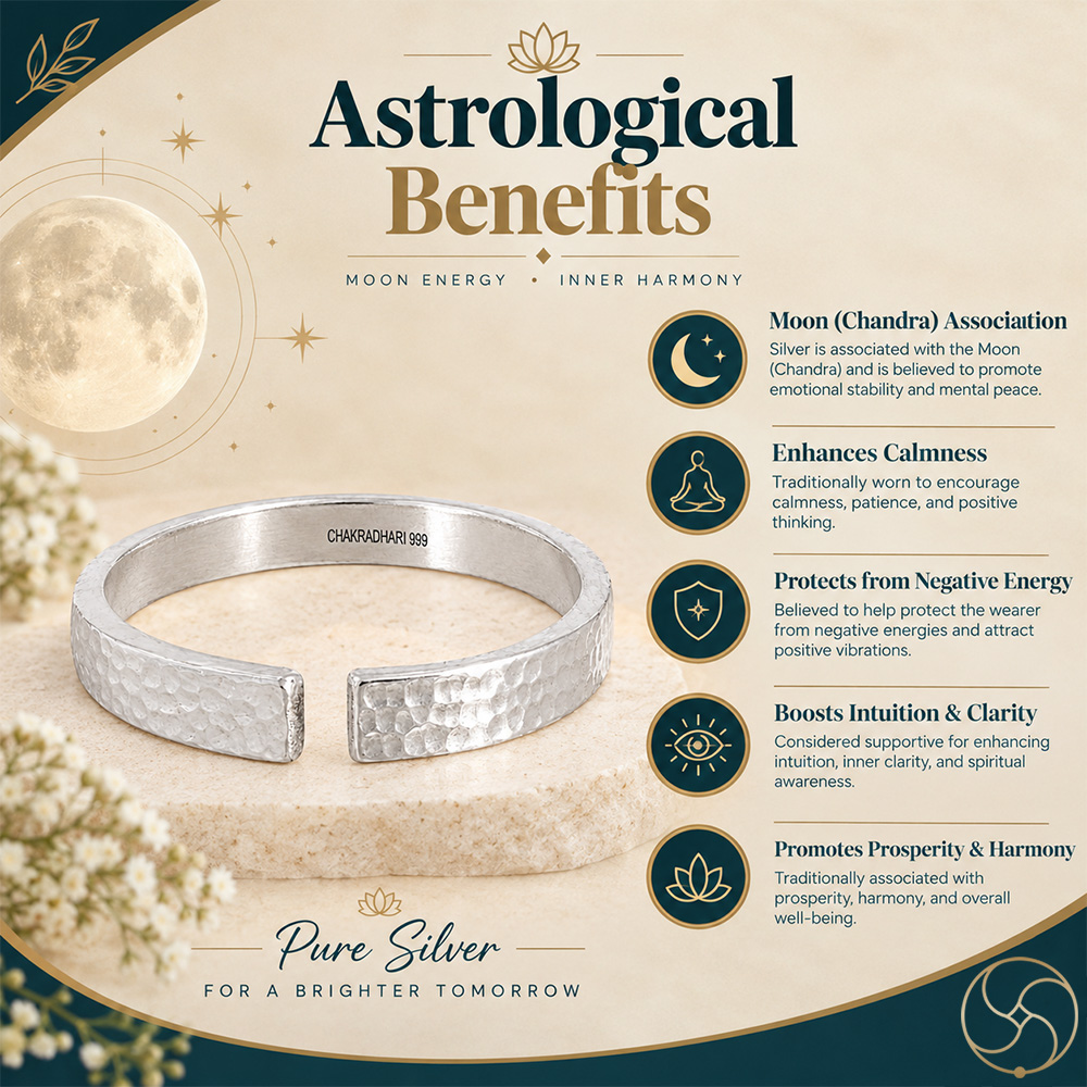 999 Silver Hammer Dotted Bangle