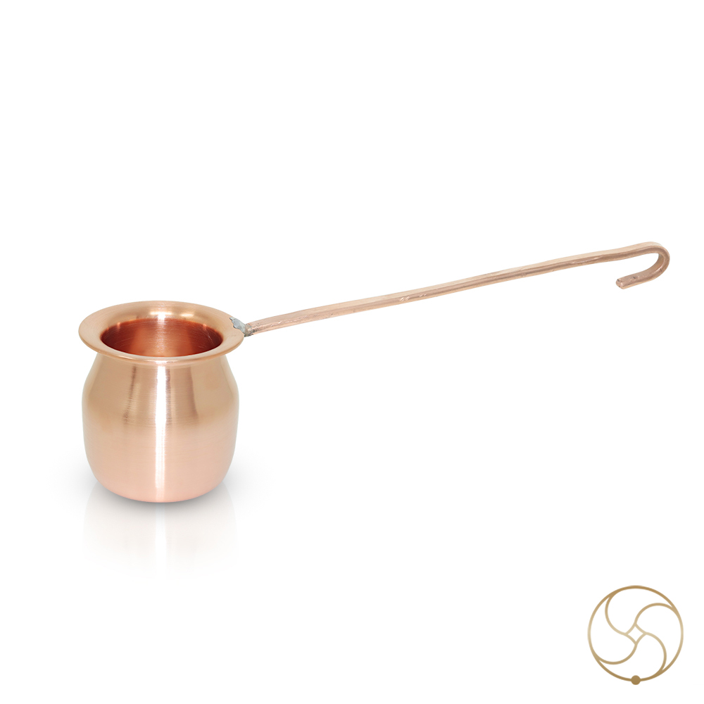 999 Pure Nepaliya Copper Ghanti Lota with Handle - 300ml 520gm