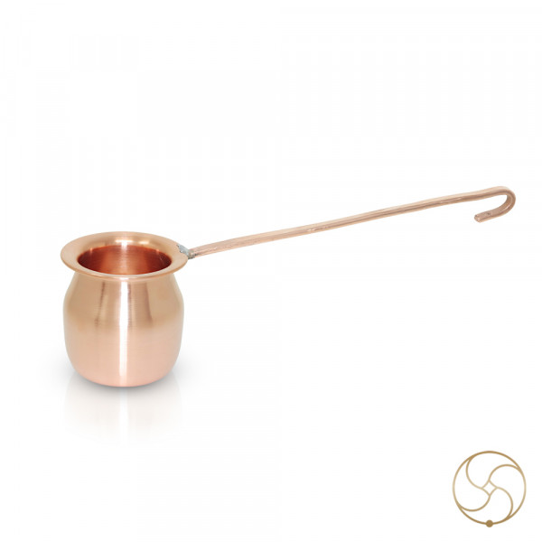 Image of 99.9% Pure Nepaliya Copper Ghanti Lota with Handle - 300ml (520gm) - 99.9% शुद्ध नेपालिया तांबा घंटी लोटा हत्था