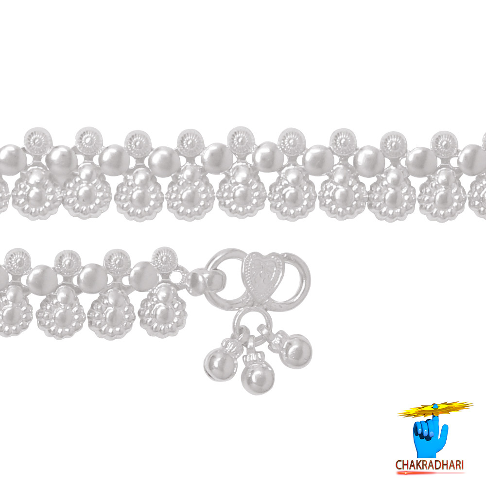 996 Silver Phulwari Payal -   