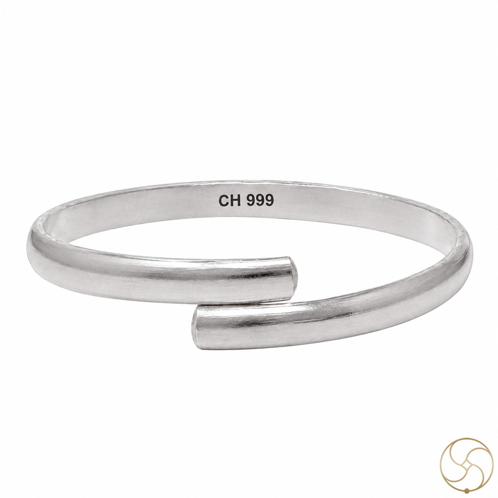 999 Silver Leg Bangle for Men  Women