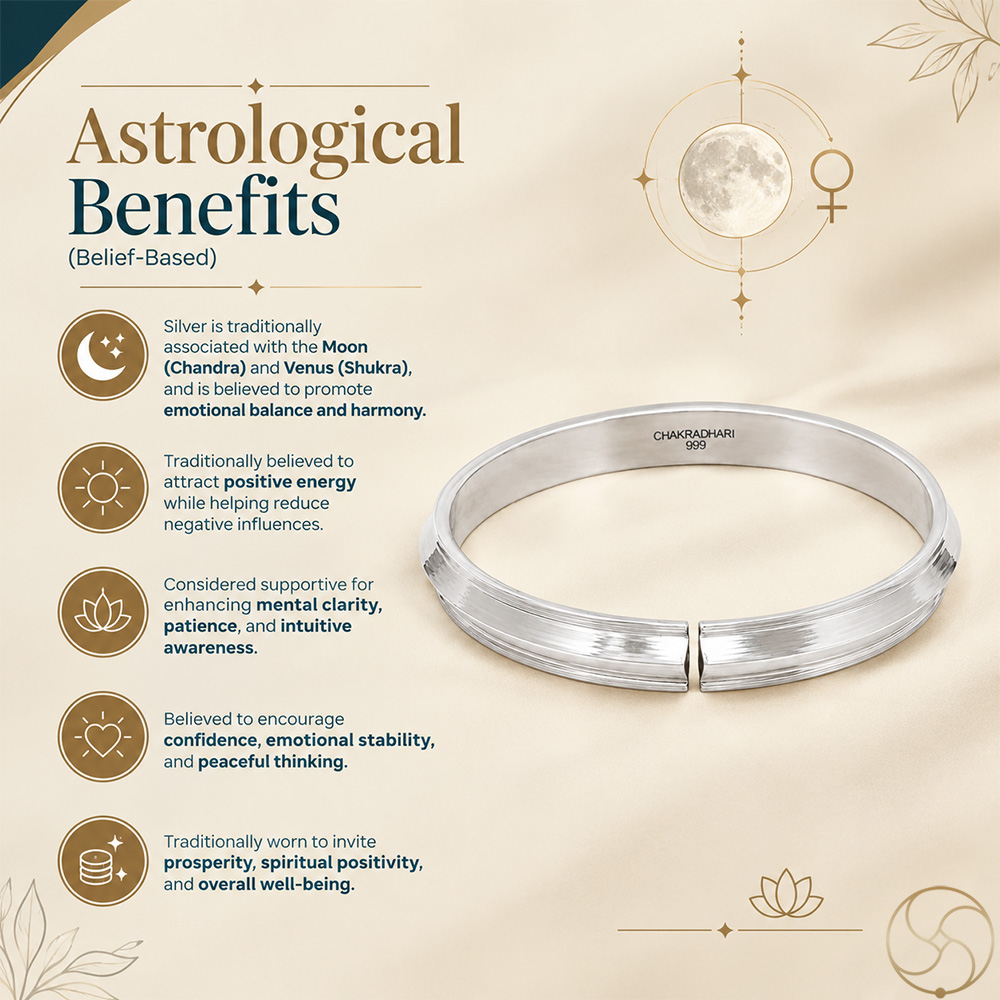 999 Silver Sikh Bangle for Men