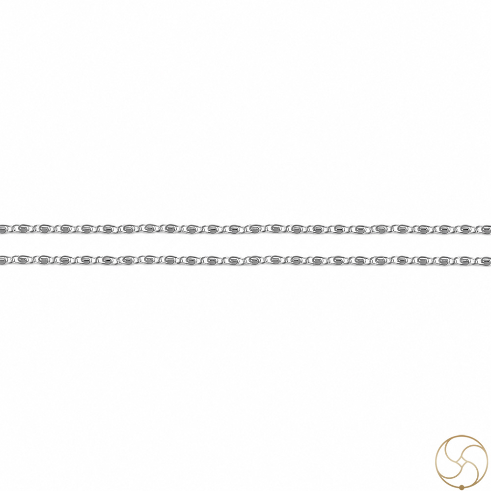 925 Silver Jalebi Design Chain