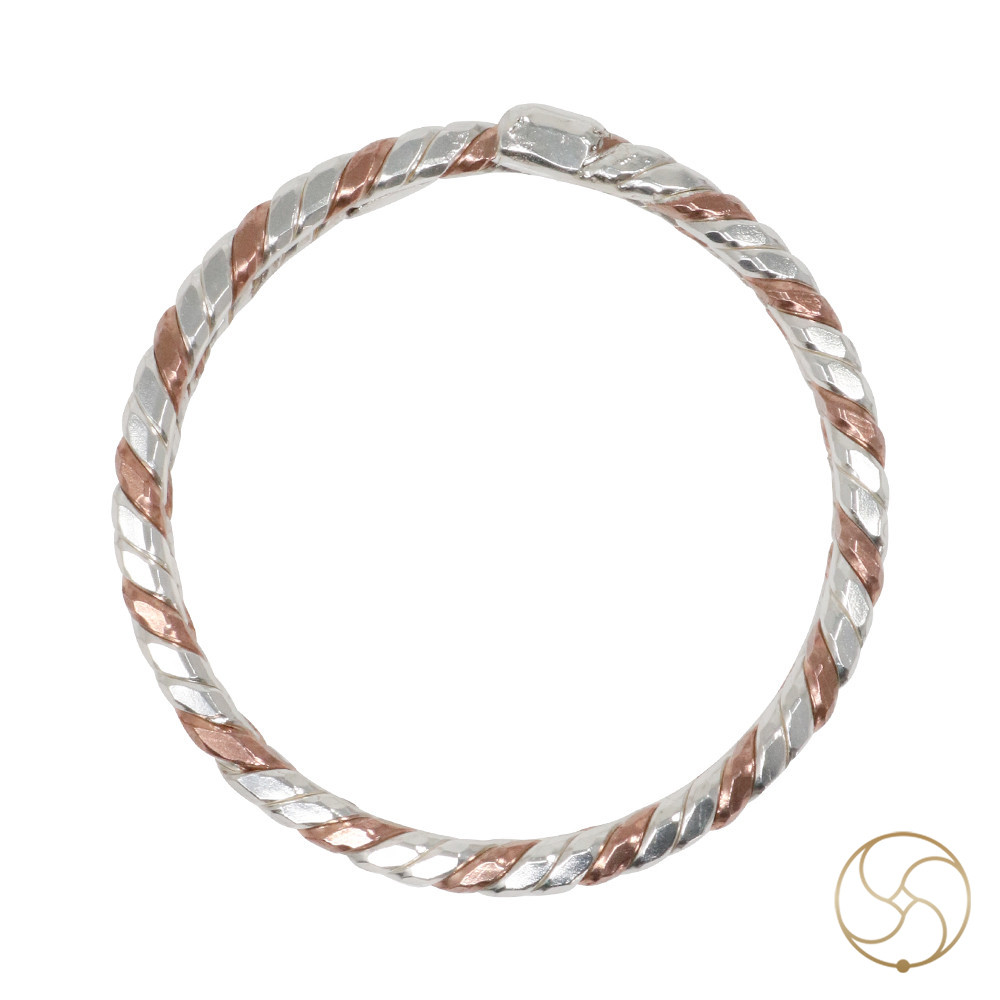 Silver Copper Bio Electrical Bangle