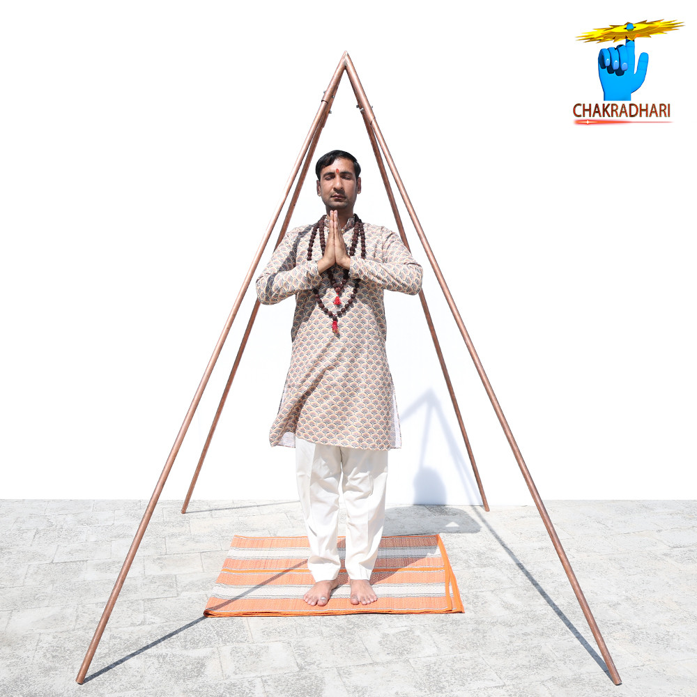 999 Nepaliya Copper Large Meditation Pyramid - 999