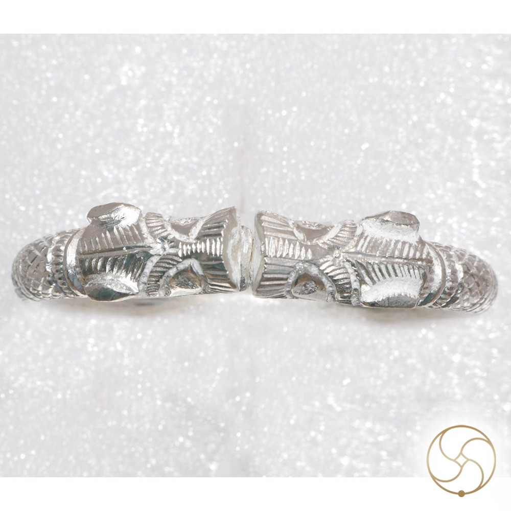 999 Silver Naar Mukhi Gents Bangle 150 Grams -