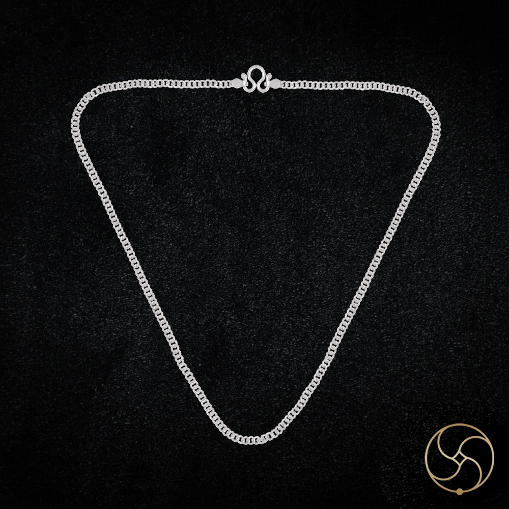 996 Silver Press Chain 45 Grams -