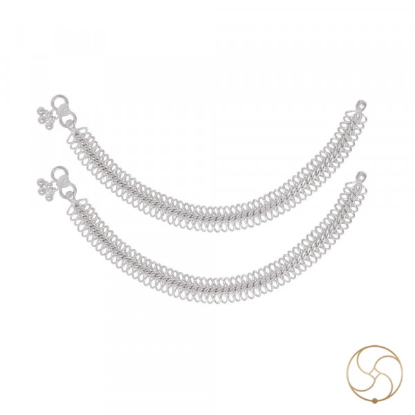 Image of 99.6% Silver Imarti Payal - चाँदी इमरती पायल