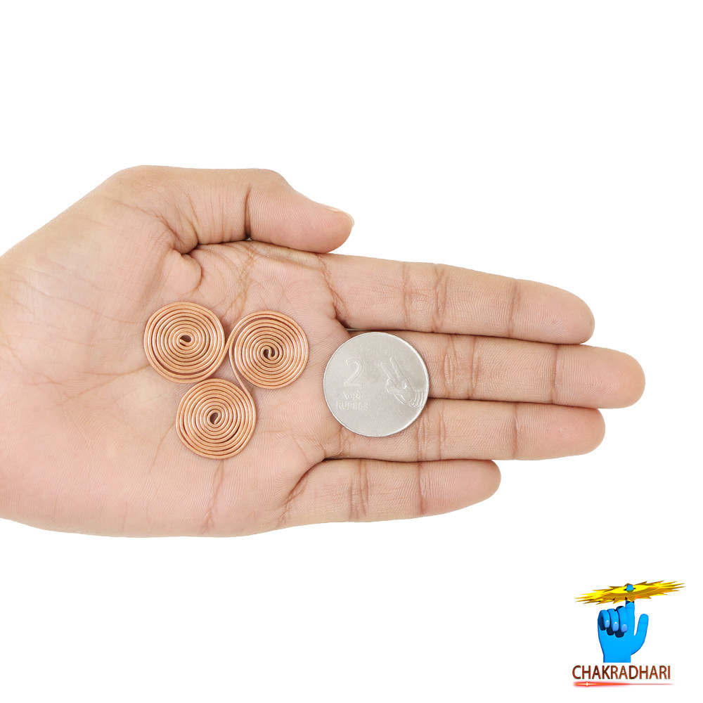 Mobile EMF Protector 999 Nepaliya Copper Small Triskelion Energy Coils 3 Pc Set -