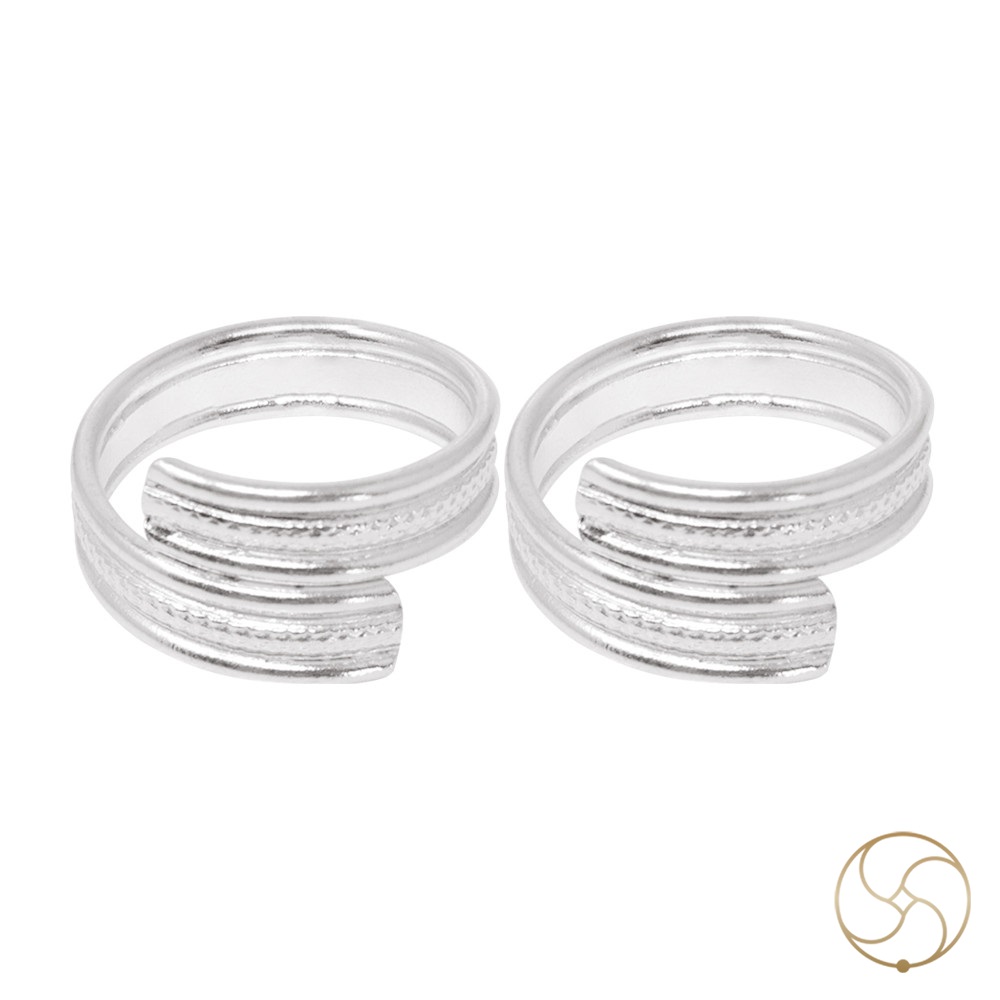 999  Silver Bel Mala Thumb Toe Pair -            115gm
