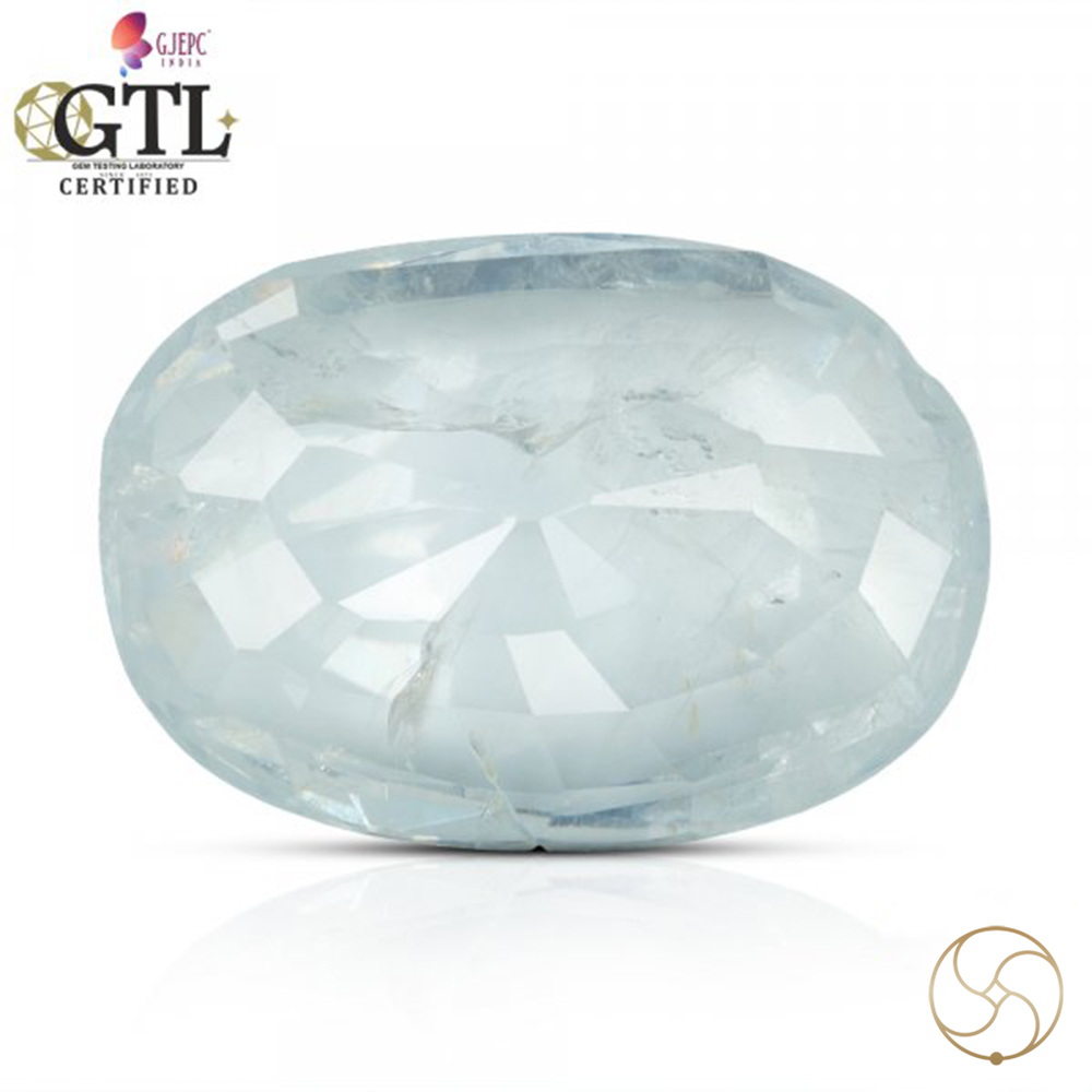 0509 Carats Natural White Sapphire Gemstone With Ring or Pendant -   