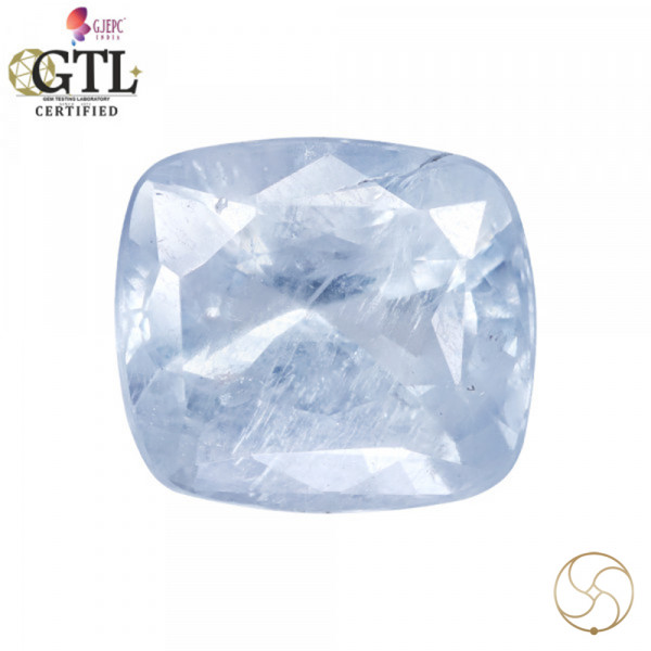 Image of 7.34 Carats Blue Sapphire Gemstone With Ring Or Pendant - नीलम रत्न