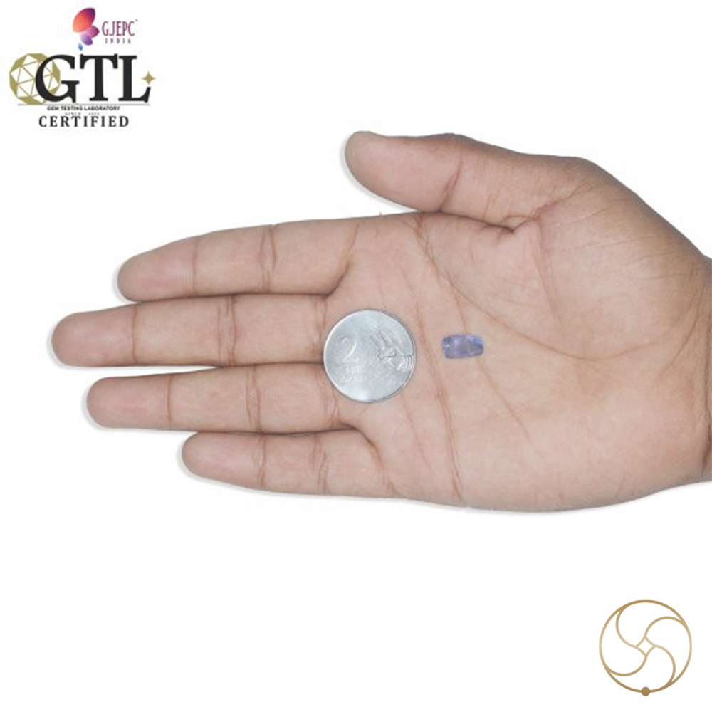 0436 Carats Blue Sapphire Gemstone With Ring Or Pendant -  