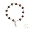 99.9% Silver Hessonite Bracelet For Male And Female - चाँदी गोमेद वलय स्त्री पुरुष हेतु