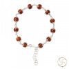 99.9% Silver Amber Stone Bracelet For Male And Female -  चाँदी अम्बर चट्टान वलय स्त्री पुरुष हेतु