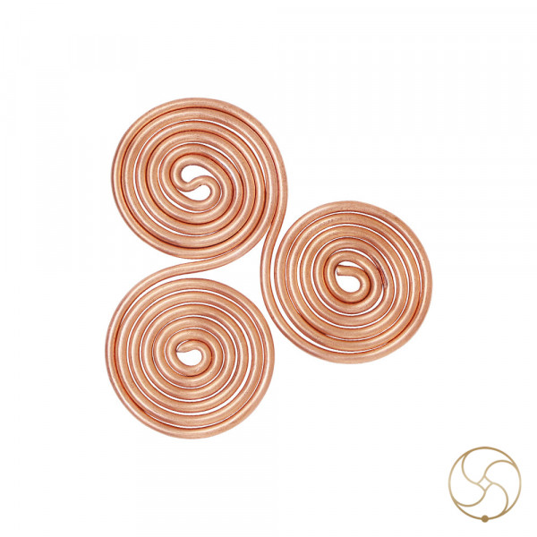 Image of Laptop EMF Protector 99.9% Nepaliya Copper Big Triskelion Energy Coil - नेपालिया तांबा बड़ी घूर्णन ऊर्जा कुंडली