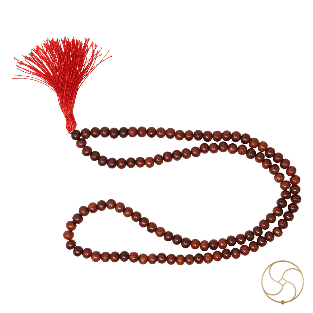 Red Sandalwood Mala - 1081 Beads for Jaap or Wearing 6mm or 8mm