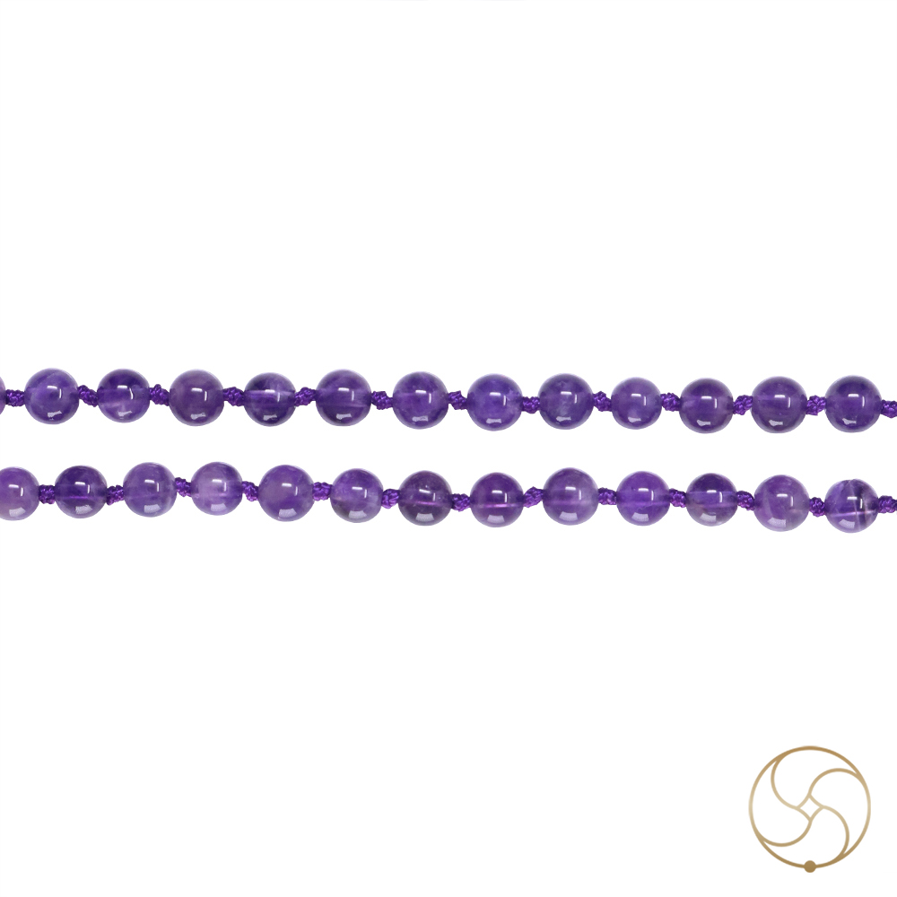 Amethyst Mala 108 Plus 1 Beads - -