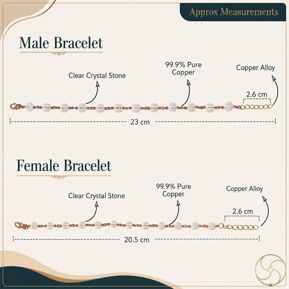 Nepaliya Copper Clear Crystal Bracelet