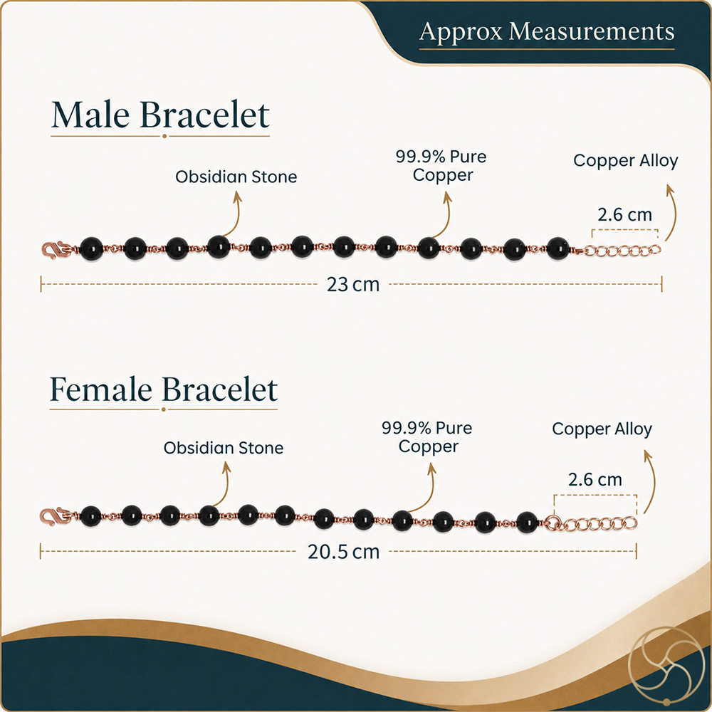 Nepaliya Copper Black Obsidian Bracelet