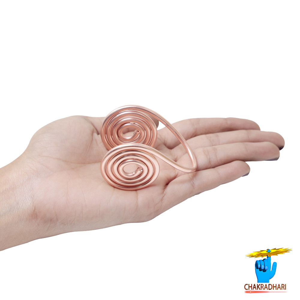 999 Nepaliya Copper Palm Pair  Ring for Men and Women 2 Piece Set -      85gm